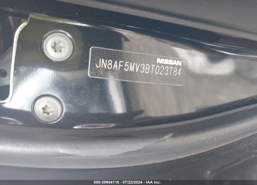 2011 NISSAN JUKE SL VIN: JN8AF5MV3BT023784
