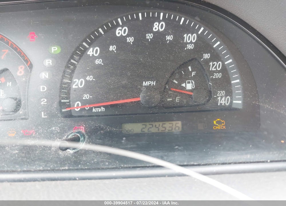 2002 TOYOTA CAMRY XLE VIN: 4T1BE30K12U595350