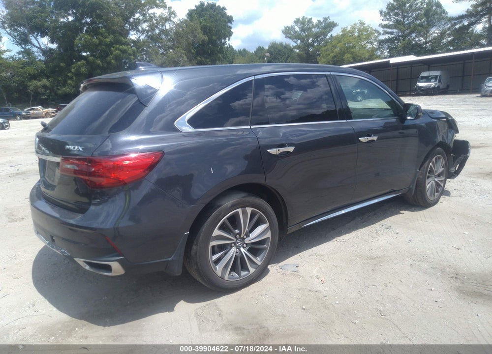 2019 ACURA MDX TECH PKG VIN: 5J8YD3H59KL011980