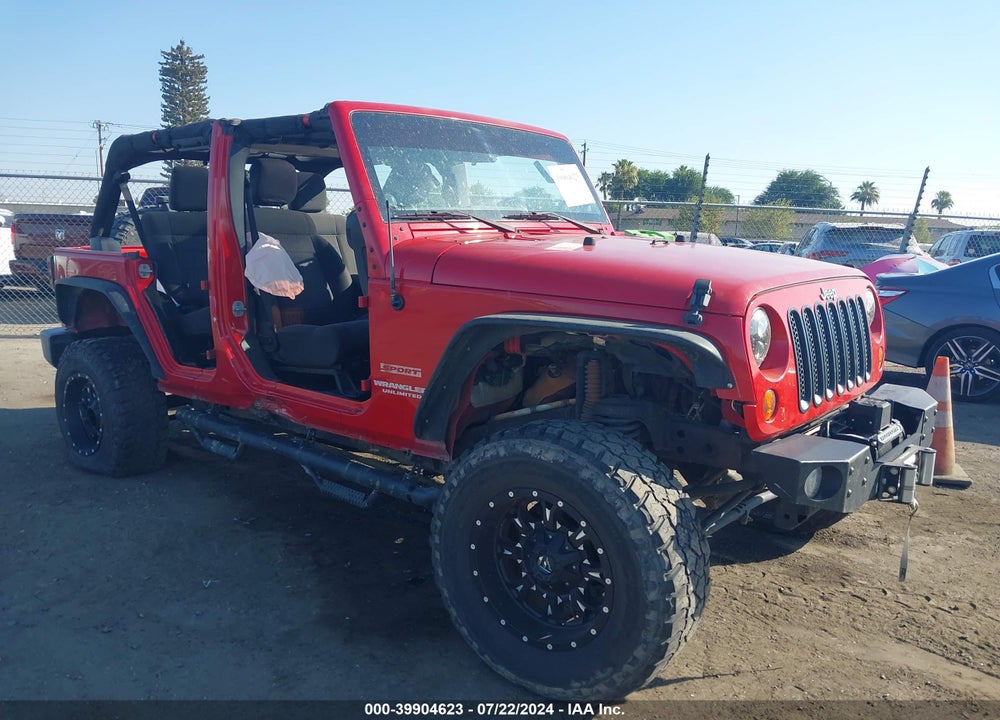 2012 JEEP WRANGLER UNLIMITED SPORT VIN: 1C4HJWDG3CL129458