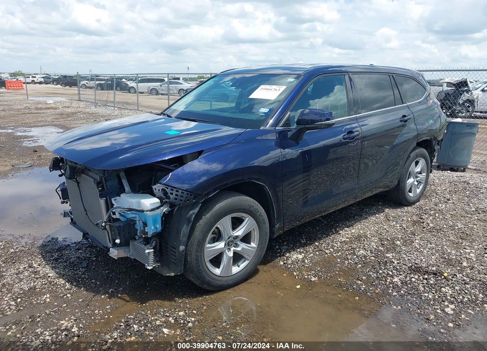 2021 TOYOTA HIGHLANDER LE VIN: 5TDZZRAH7MS536503