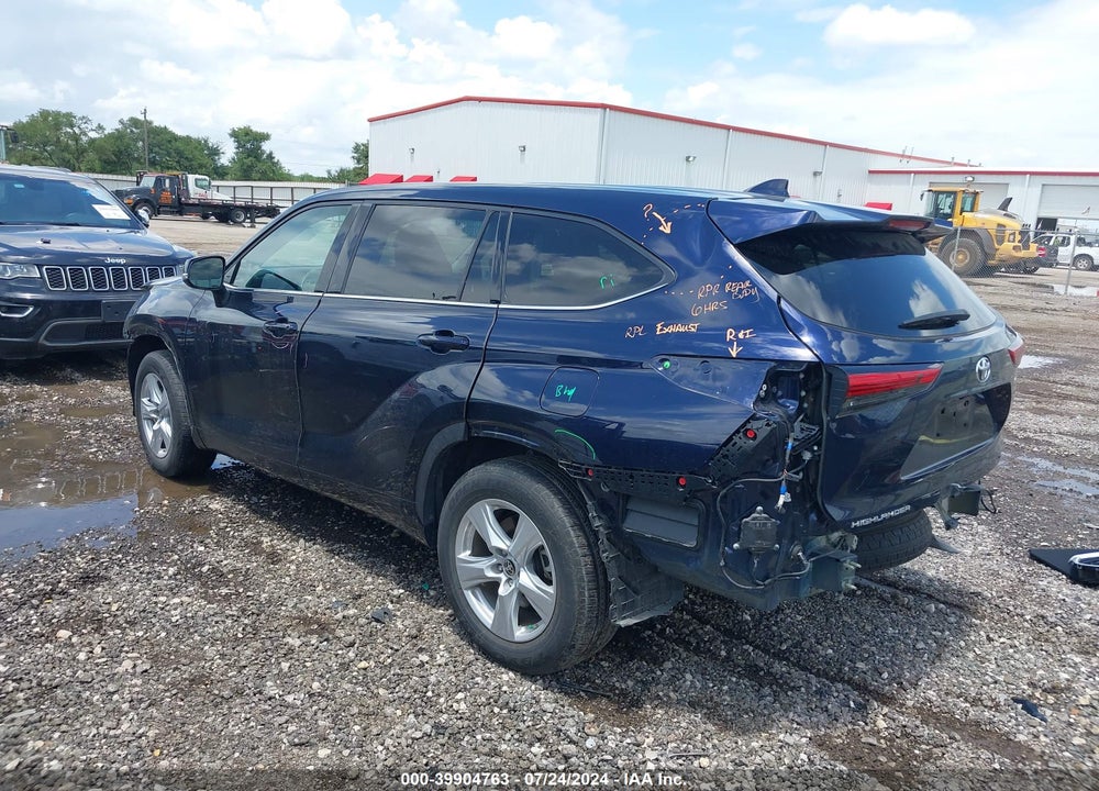 2021 TOYOTA HIGHLANDER LE VIN: 5TDZZRAH7MS536503