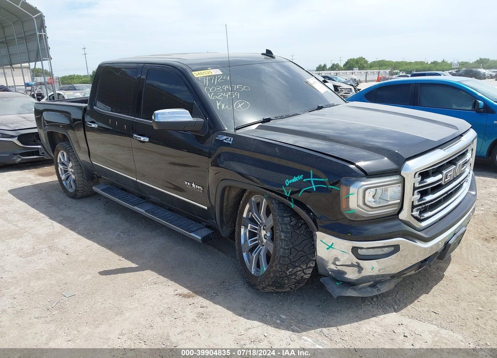 2018 GMC SIERRA 1500 SLT VIN: 3GTU2NEC0JG162459