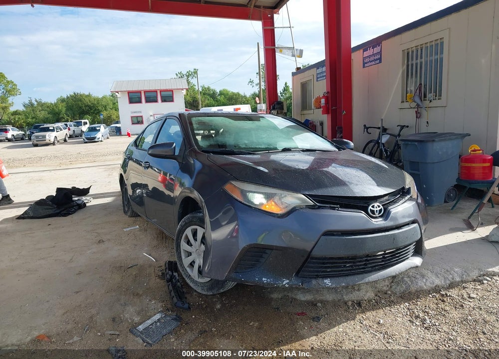 2015 TOYOTA COROLLA L VIN: 2T1BURHE4FC361568
