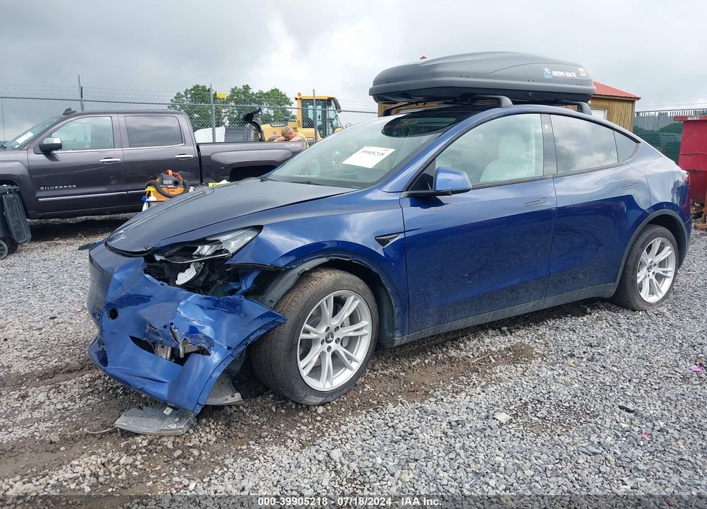 2021 TESLA MODEL Y LONG RANGE DUAL MOTOR ALL-WHEEL DRIVE VIN: 5YJYGDEE4MF189737