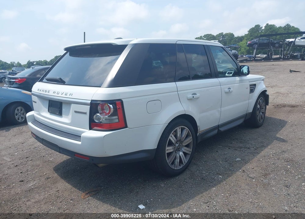 2012 LAND ROVER RANGE ROVER SPORT SUPERCHARGED VIN: SALSH2E44CA748105