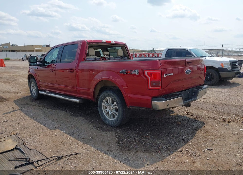 2016 FORD F-150 LARIAT VIN: 1FTFW1EG8GKD40354