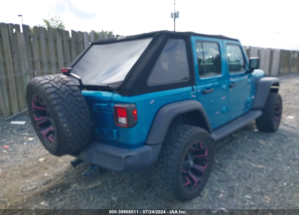 2020 JEEP WRANGLER UNLIMITED SPORT 4X4 VIN: 1C4HJXDN5LW128430