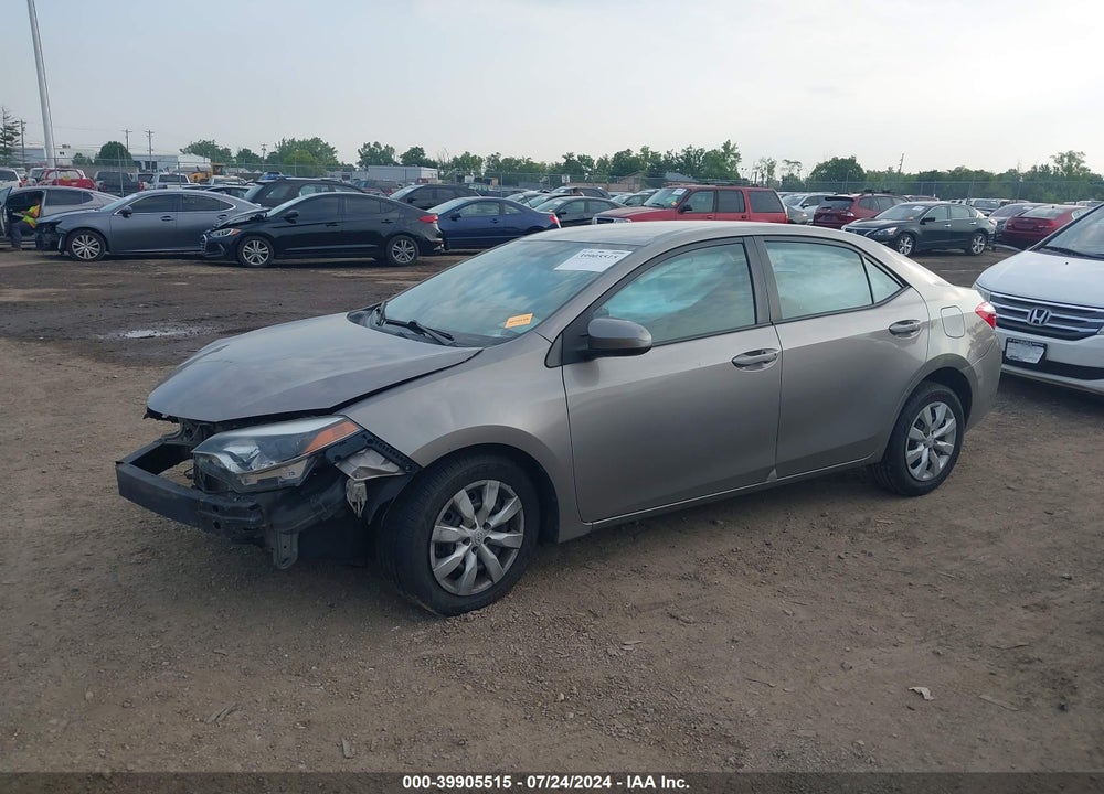 2016 TOYOTA COROLLA LE VIN: 2T1BURHE7GC489742