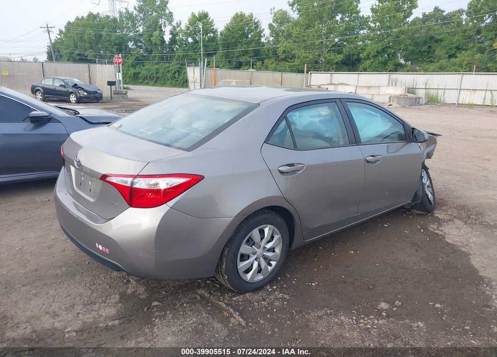 2016 TOYOTA COROLLA LE VIN: 2T1BURHE7GC489742
