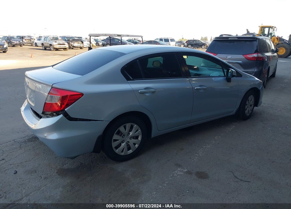 2012 HONDA CIVIC LX VIN: 2HGFB2F54CH562620