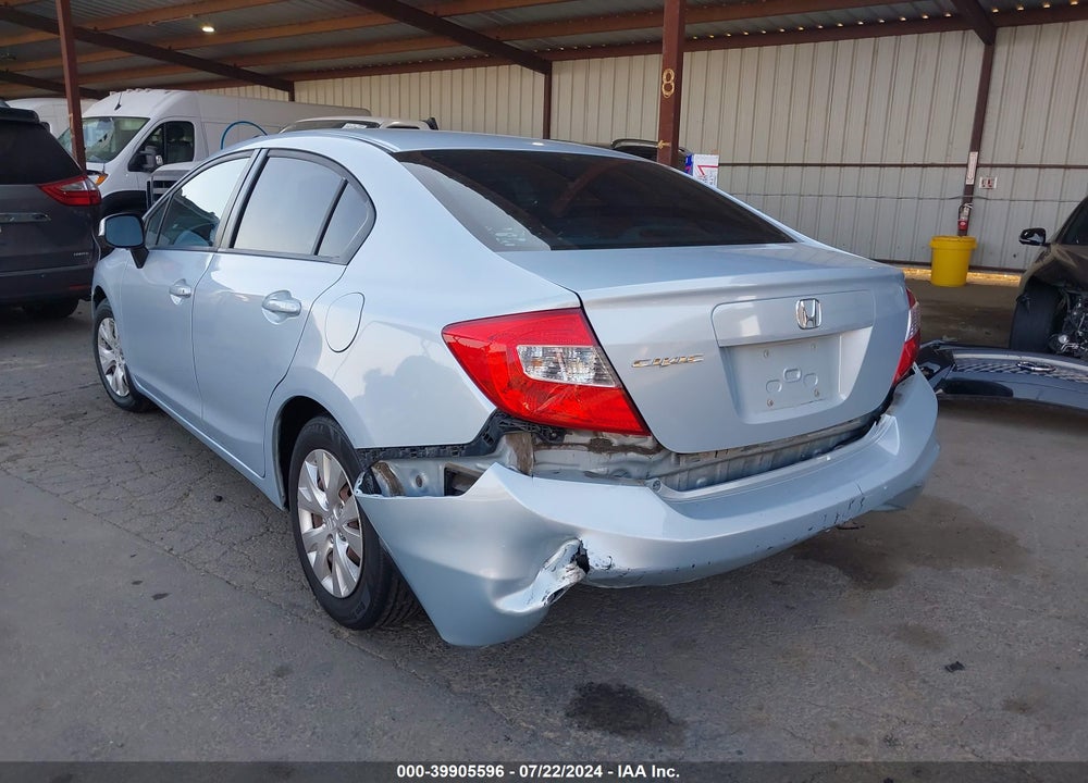 2012 HONDA CIVIC LX VIN: 2HGFB2F54CH562620