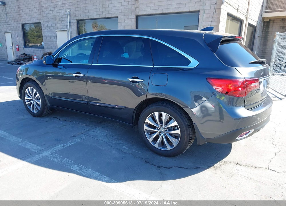 2014 ACURA MDX TECHNOLOGY PKG W/ENTERTAINMENT PKG VIN: 5FRYD4H65EB025720