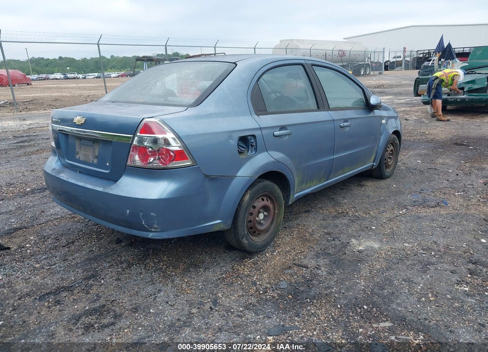 2007 CHEVROLET AVEO LS VIN: KL1TD56677B159713