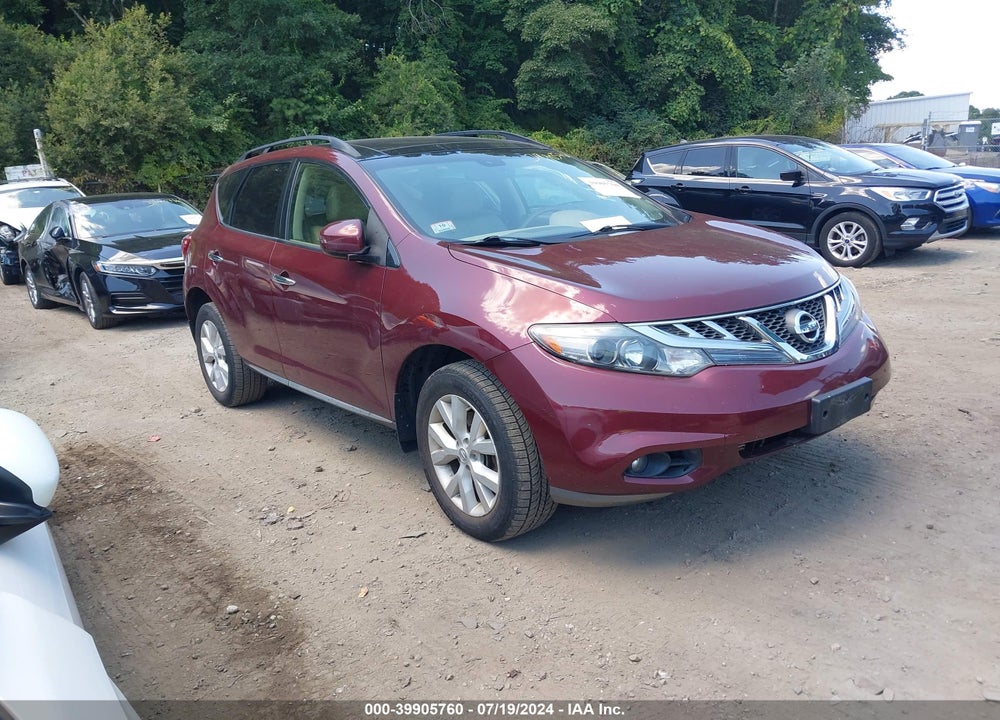 2012 NISSAN MURANO SL VIN: JN8AZ1MW5CW236129