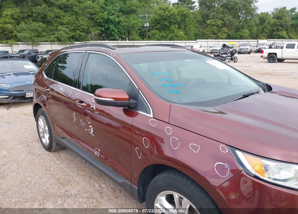 2015 FORD EDGE SEL VIN: 2FMTK3J81FBB38470