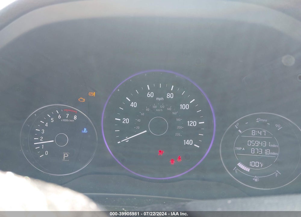 2022 HONDA HR-V VIN: 3CZRU5H33NM725095