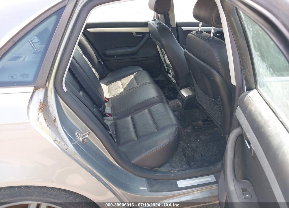 2007 AUDI A4 2.0T VIN: WAUDF78E37A152946