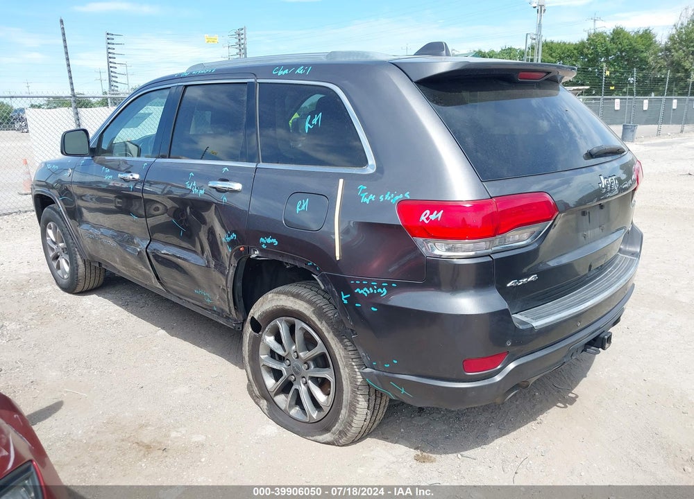 2014 JEEP GRAND CHEROKEE OVERLAND VIN: 1C4RJFCG0EC216453