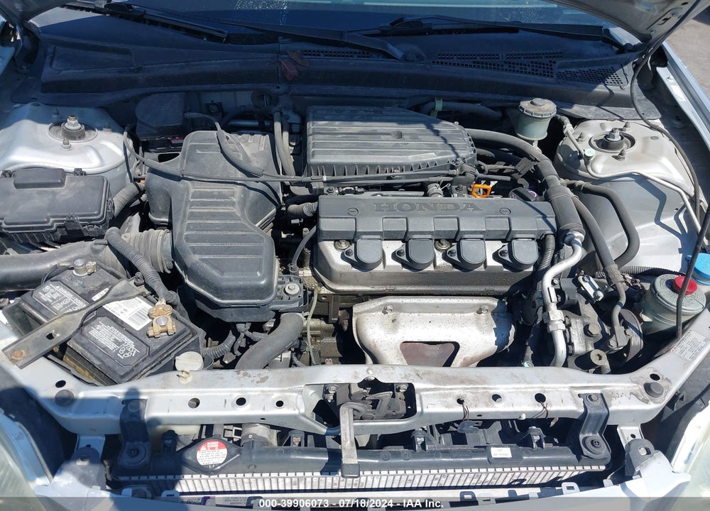 2001 HONDA CIVIC LX VIN: JHMES16521S002278