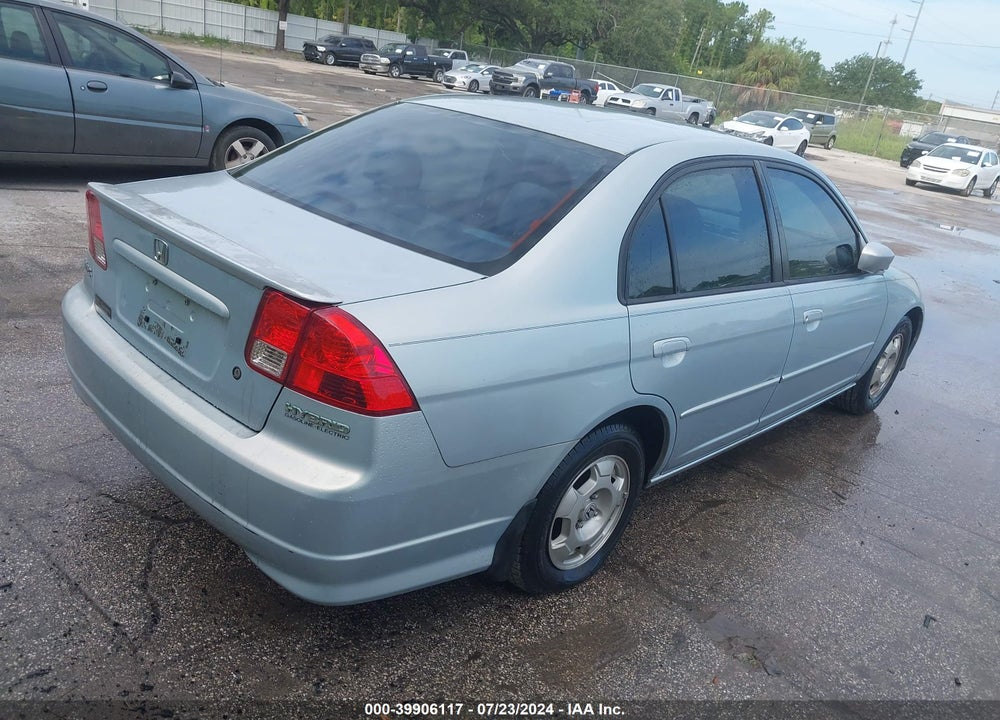 2004 HONDA CIVIC HYBRID VIN: JHMES96614S006589