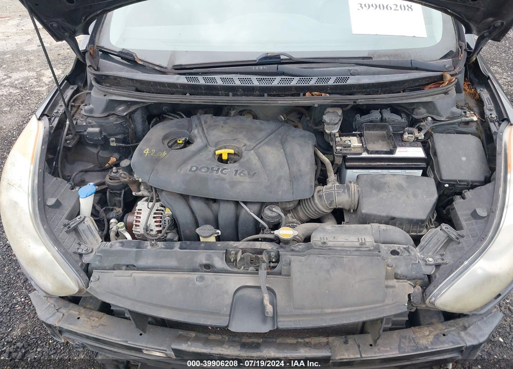 2012 HYUNDAI ELANTRA GLS VIN: 5NPDH4AE8CH140722