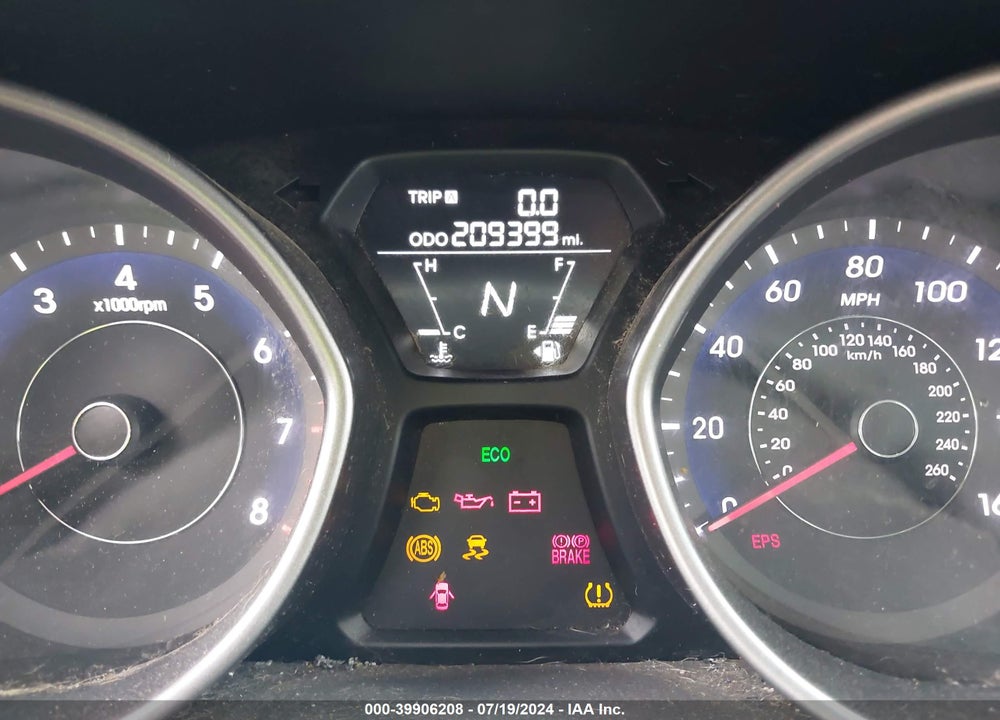 2012 HYUNDAI ELANTRA GLS VIN: 5NPDH4AE8CH140722