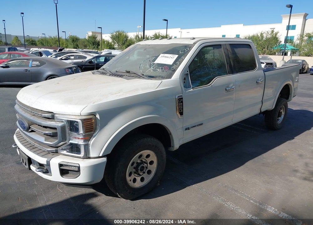 2020 FORD F-250 PLATINUM VIN: 1FT8W2BT3LEE42492