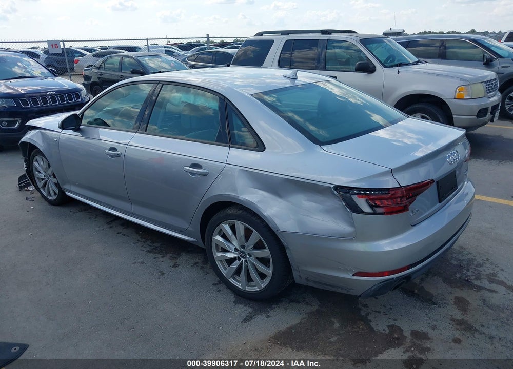 2018 AUDI A4 2.0T TECH ULTRA PREMIUM/2.0T ULTRA PREMIUM VIN: WAUKMAF47JA067782