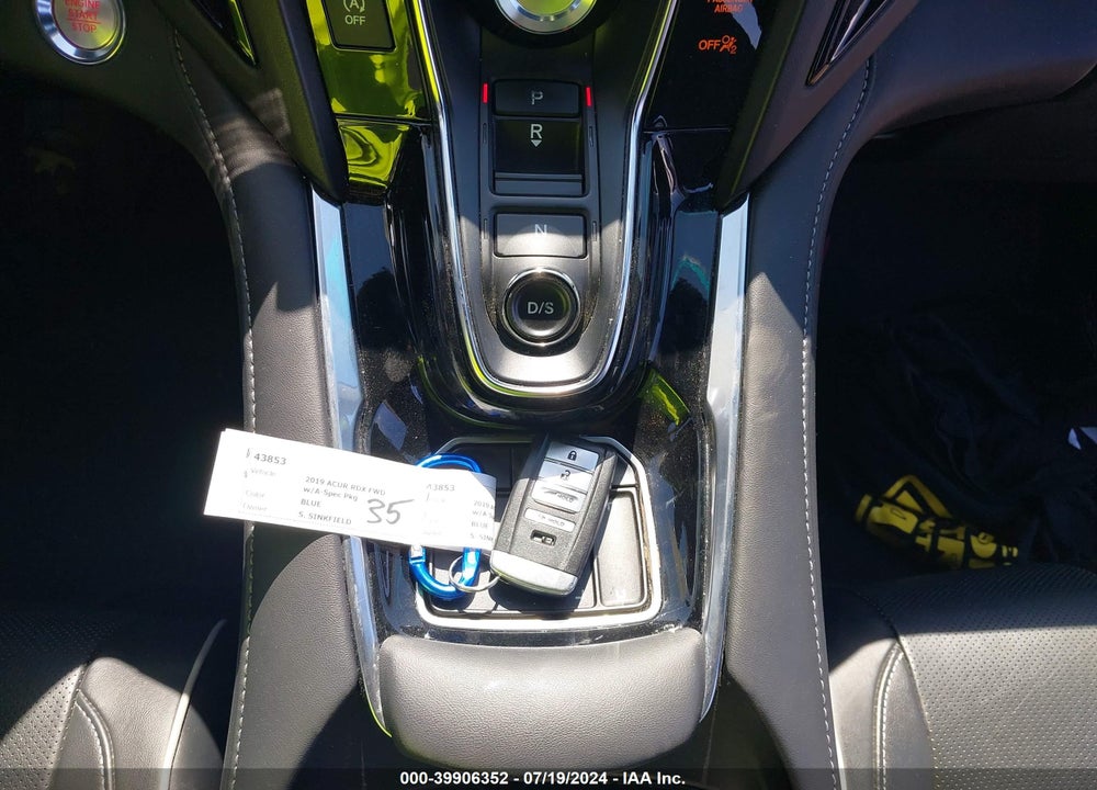 2019 ACURA RDX A-SPEC PACKAGE VIN: 5J8TC1H67KL004231