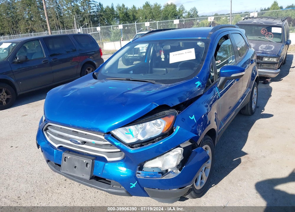 2018 FORD ECOSPORT SE VIN: MAJ3P1TE6JC209349
