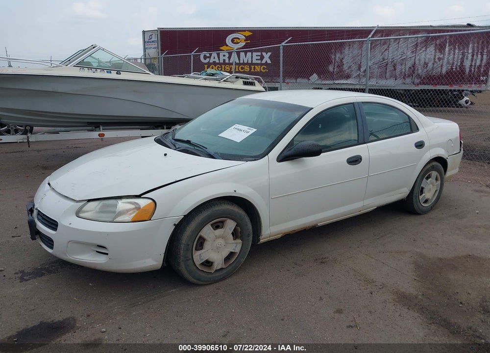 2003 DODGE STRATUS SE VIN: 1B3EL36X83N586491