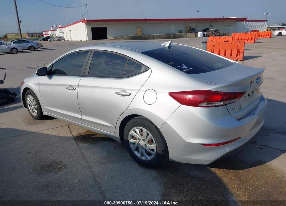 2017 HYUNDAI ELANTRA SE VIN: KMHD74LF6HU093160