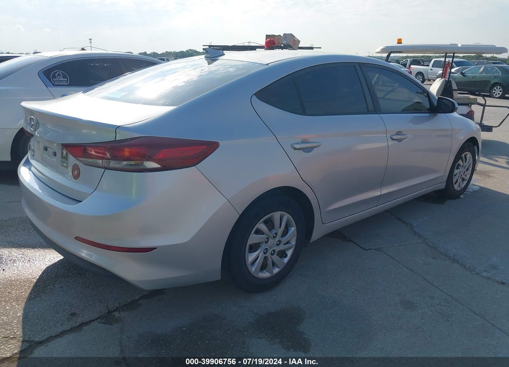 2017 HYUNDAI ELANTRA SE VIN: KMHD74LF6HU093160