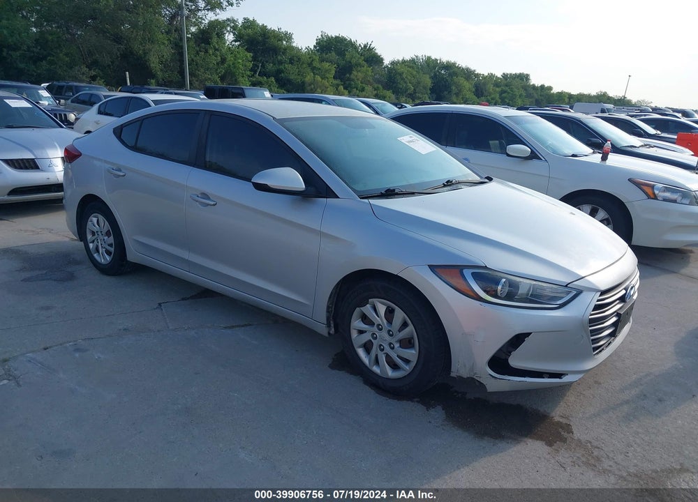 2017 HYUNDAI ELANTRA SE VIN: KMHD74LF6HU093160