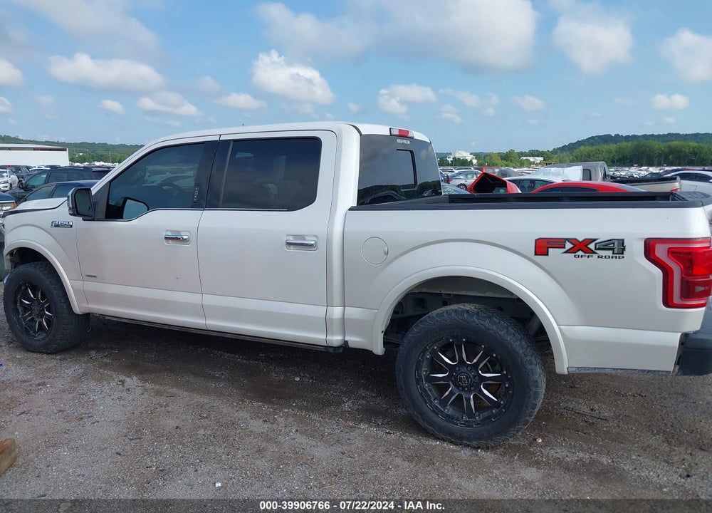 2015 FORD F-150 PLATINUM VIN: 1FTEW1EG6FFA54392