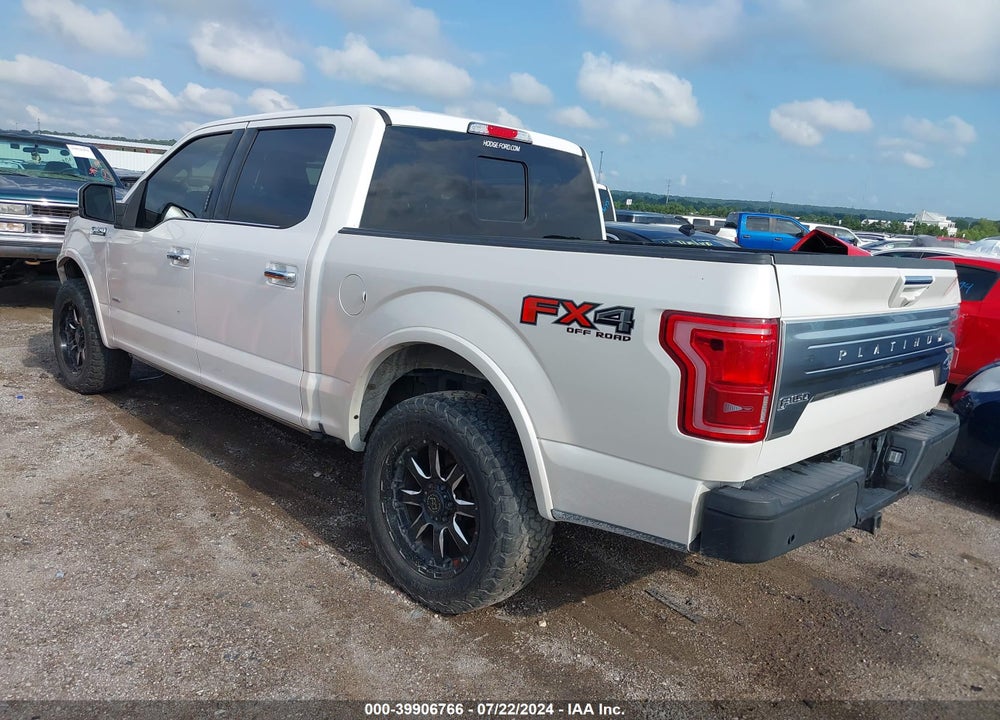2015 FORD F-150 PLATINUM VIN: 1FTEW1EG6FFA54392
