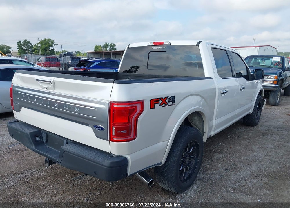 2015 FORD F-150 PLATINUM VIN: 1FTEW1EG6FFA54392