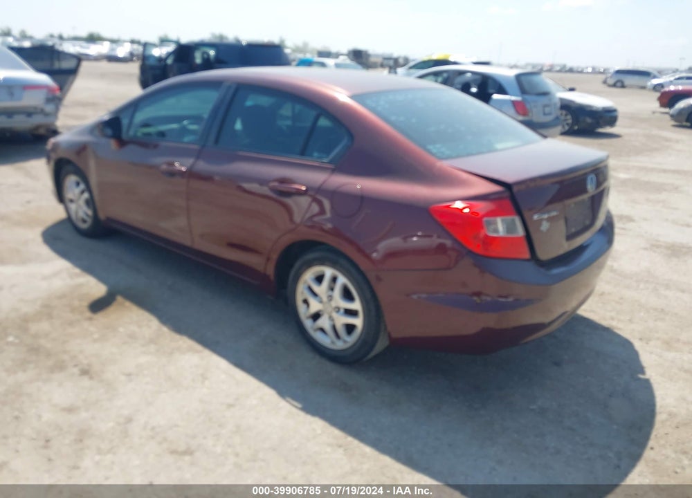 2012 HONDA CIVIC EX-L VIN: 19XFB2F93CE094490