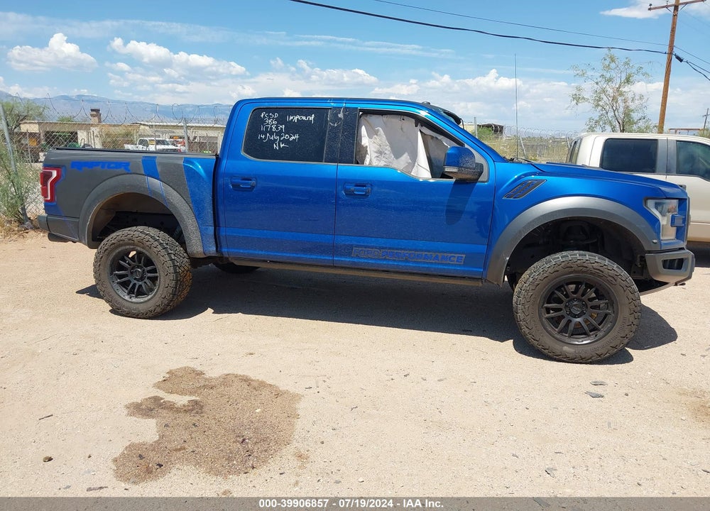 2018 FORD F-150 RAPTOR VIN: 1FTFW1RG6JFB72143