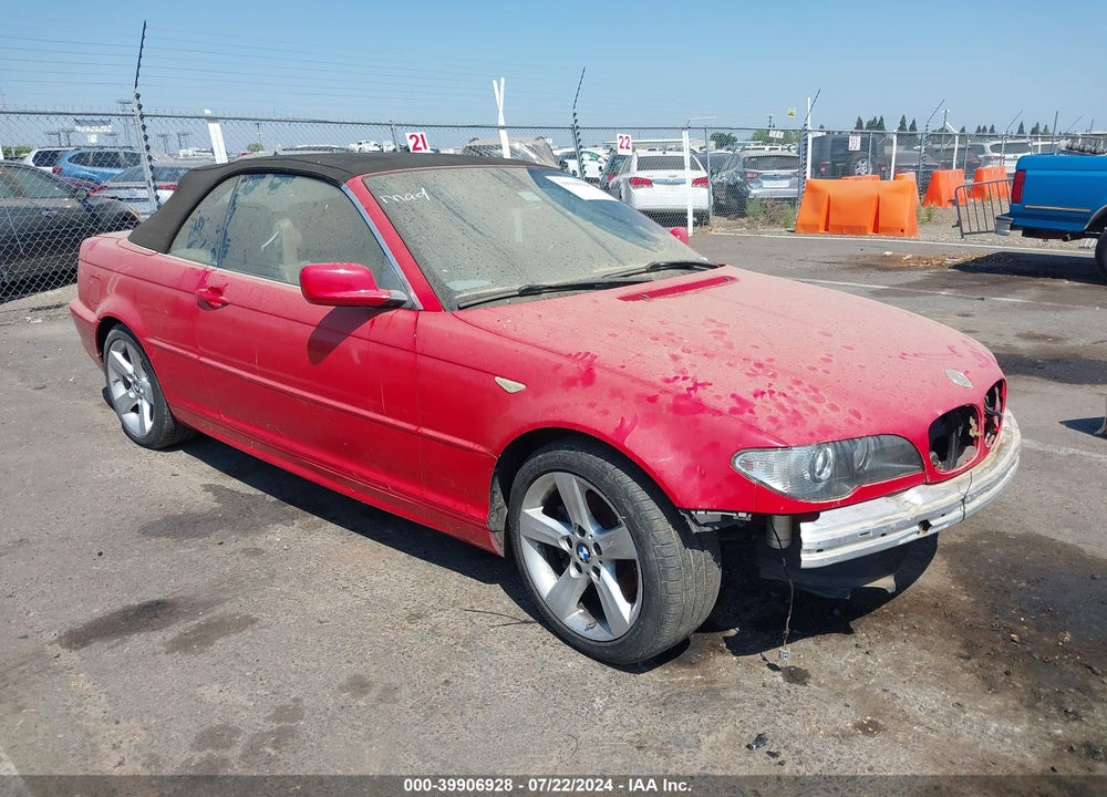 2004 BMW 325CI VIN: WBABW33414PL32658