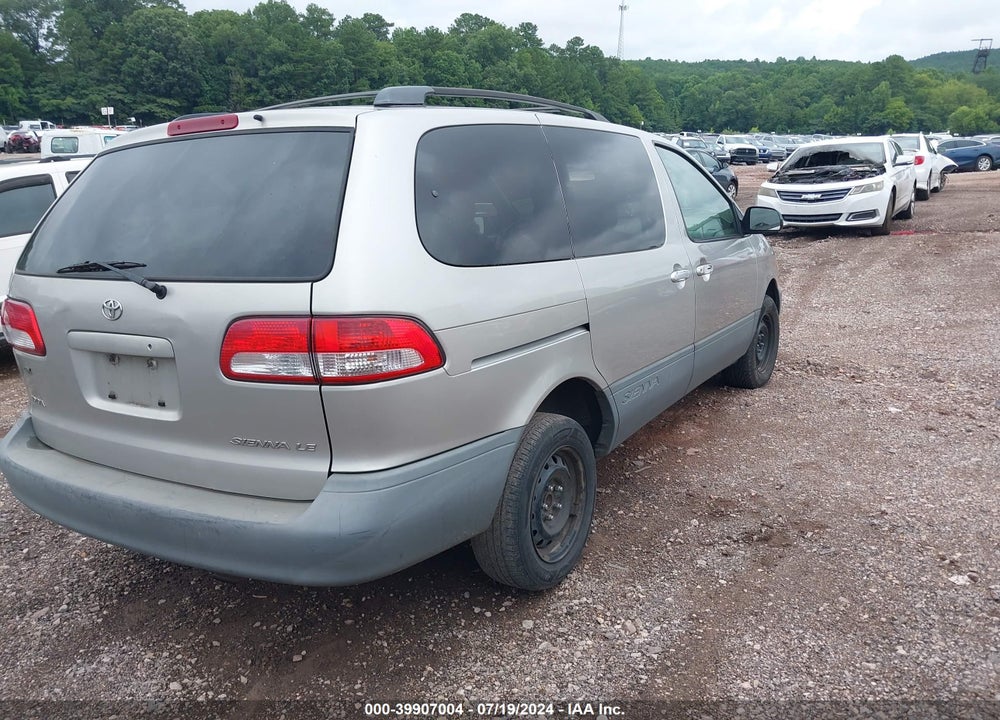 2001 TOYOTA SIENNA VIN: 4T3ZF13C51U390298