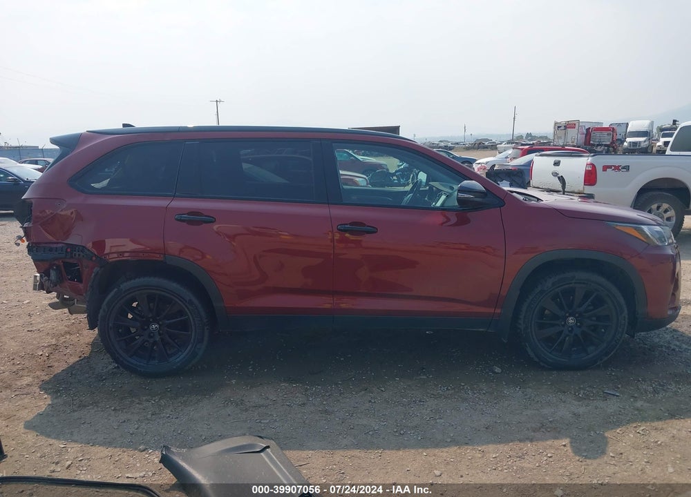 2019 TOYOTA HIGHLANDER SE VIN: 5TDJZRFHXKS983748