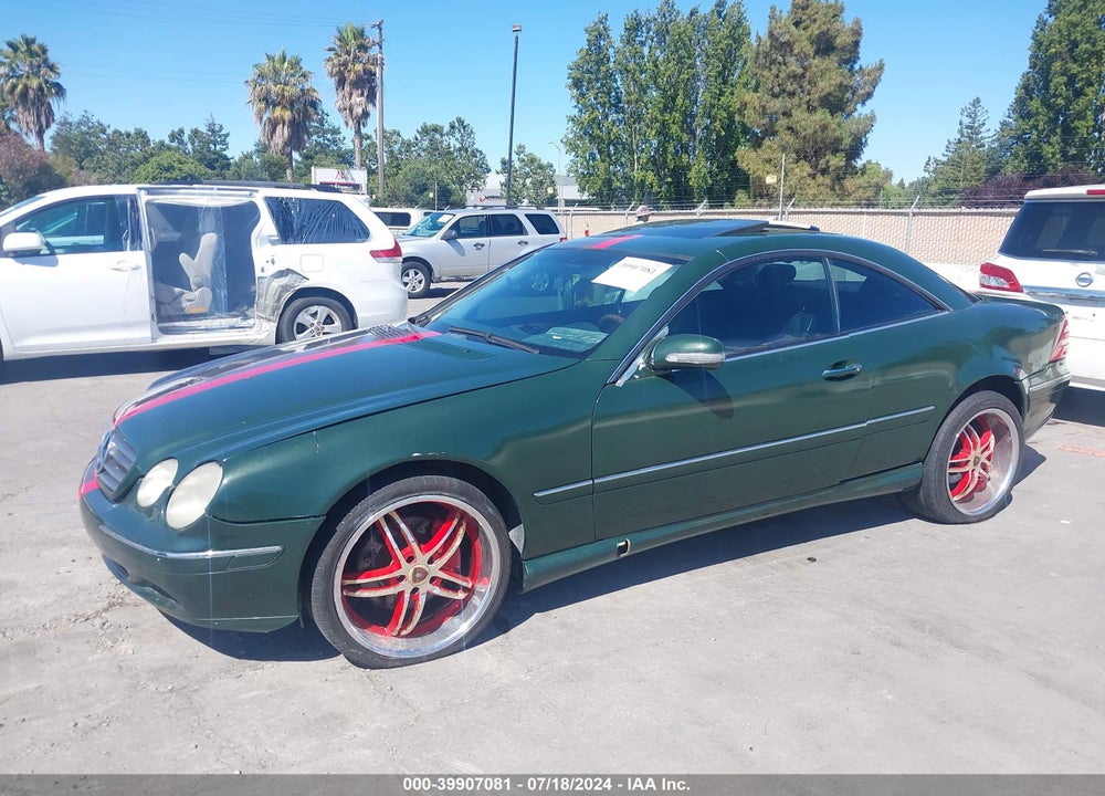 2000 MERCEDES-BENZ CL 500 VIN: WDBPJ75JXYA004423