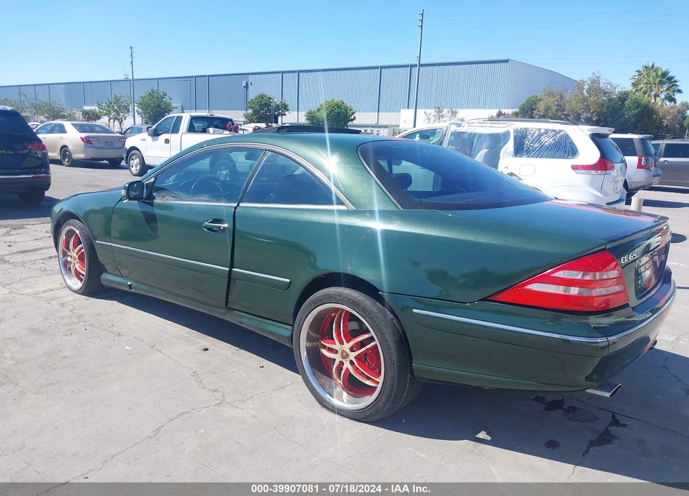 2000 MERCEDES-BENZ CL 500 VIN: WDBPJ75JXYA004423