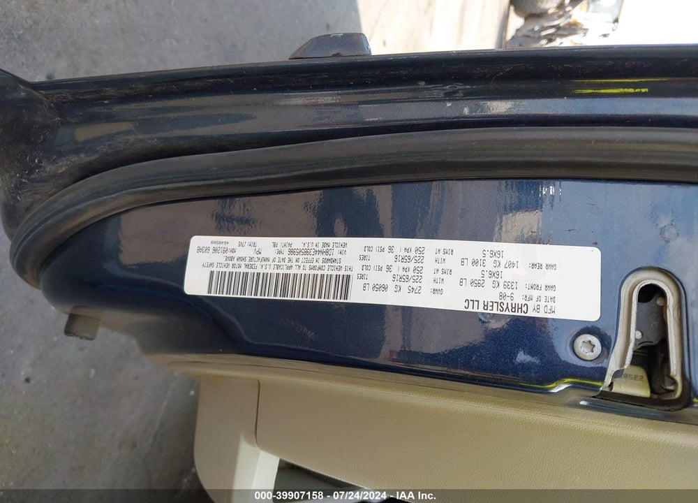 2009 DODGE GRAND CARAVAN SE VIN: 1D8HN44E39B505986