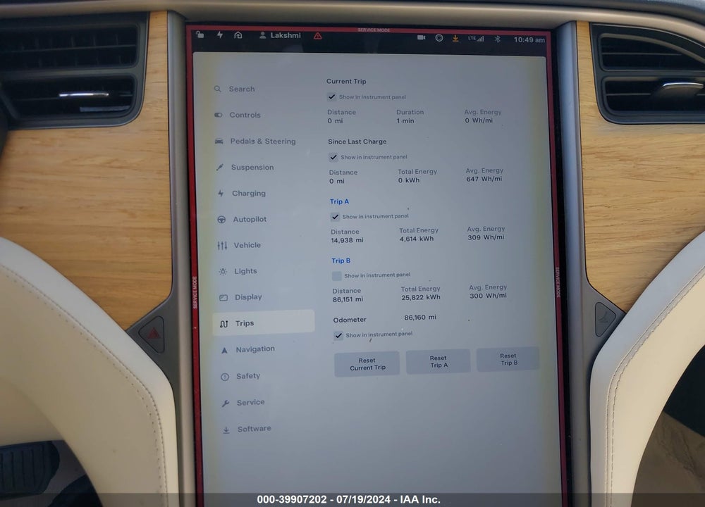 2018 TESLA MODEL S 100D/75D/P100D VIN: 5YJSA1E21JF286529