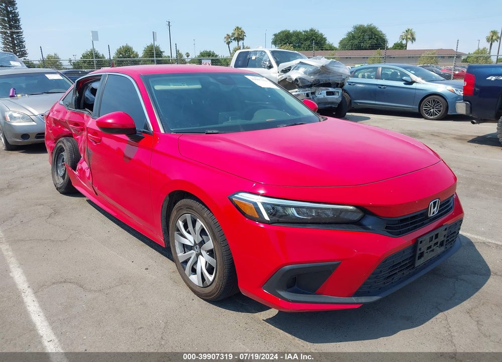 2022 HONDA CIVIC LX VIN: 2HGFE2F27NH526890