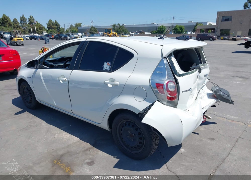 2014 TOYOTA PRIUS C ONE VIN: JTDKDTB34E1574429