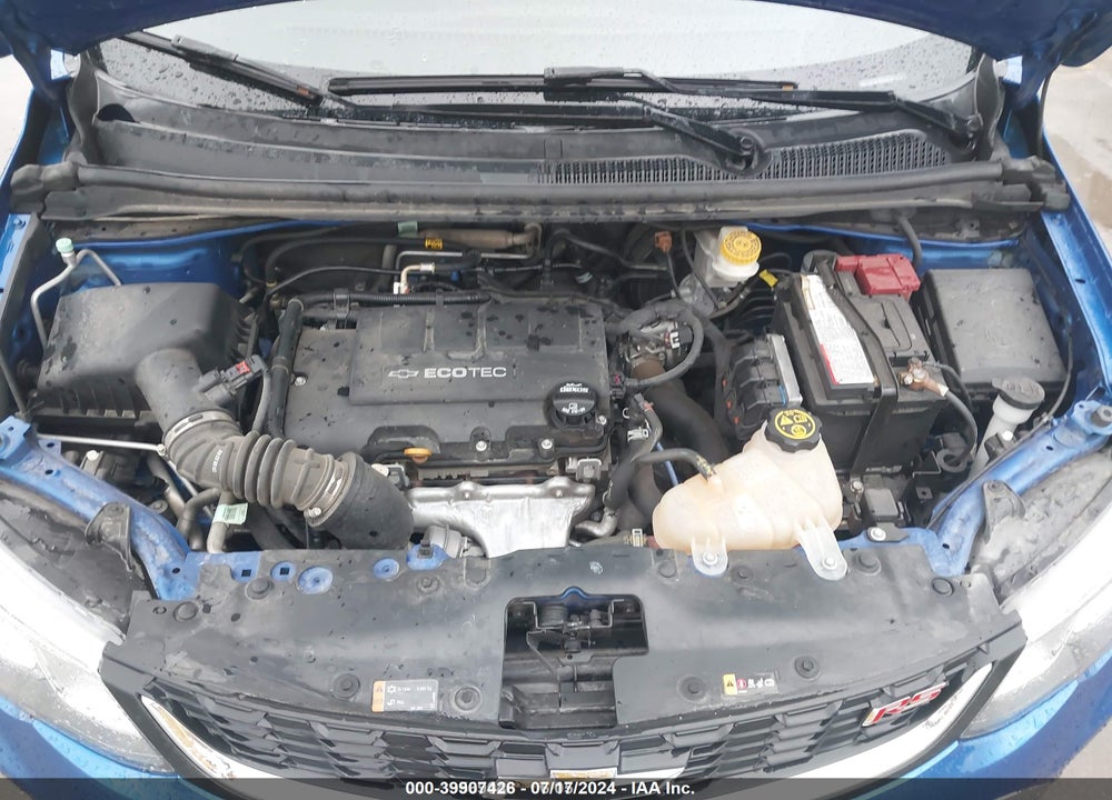 2019 CHEVROLET SONIC LT AUTO VIN: 1G1JD6SB1K4124017